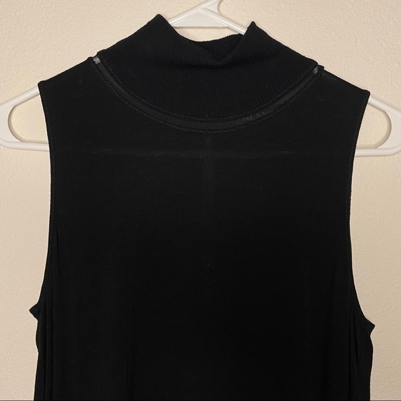 rag & bone | Black Sleeveless Nova Dress Size Medium Wool Silk Blend - Picture 3 of 8